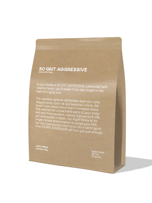 A 50 Grit Exfoliating Towel